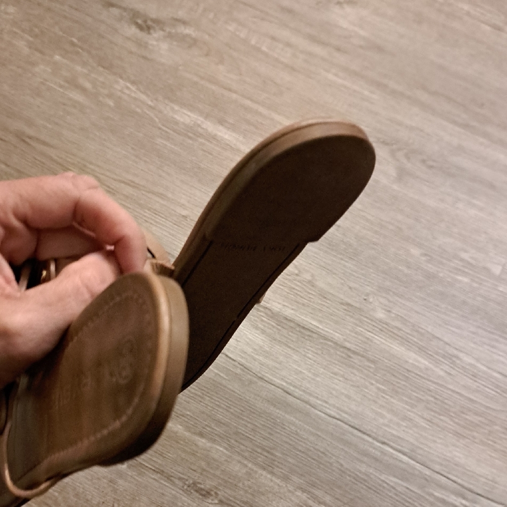 Tory Burch Miller Brown Leather Sandals - Picture 6 of 9